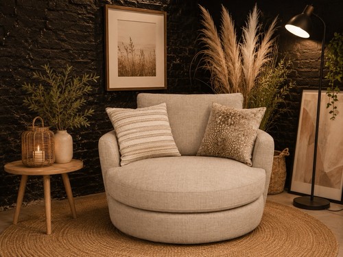 Cuddle chair swivel dfs - chair,