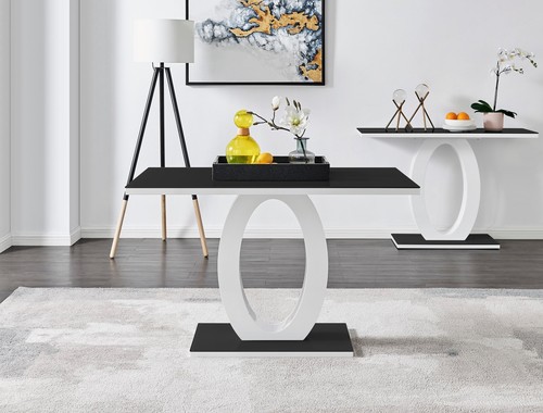 Giovani black glass white - black, &