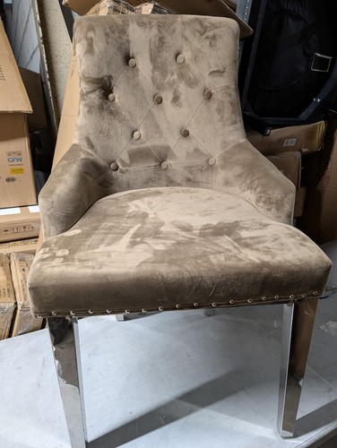 Brown velvet with - velvet, chrome